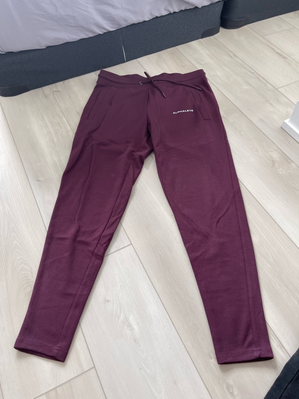 Alphalete Maroon Slim Joggers with Drawstring